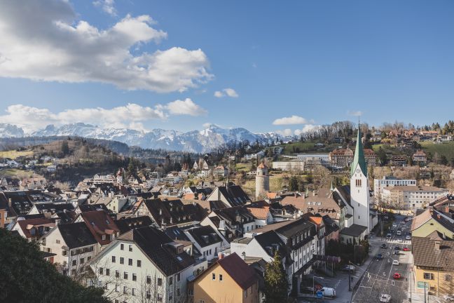Blick von der Schattenburg auf Feldkirch Blick von der Schattenburg auf Feldkirch